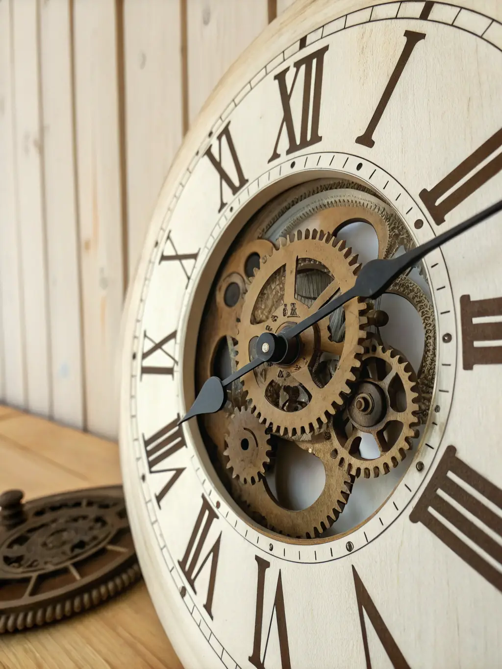 A clock with gears inside, symbolizing the fast and efficient turnaround times offered by Global Seed Consultancy for audit report submissions and license renewals.